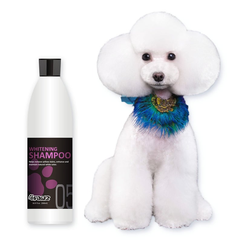 OPAWZ 05 Whitening Purple Shampoo for Dog and Cat, Safely Remove Yellow Stains, with No Bleach, Peroxide and Sulfate, Professional Groomers Recommended Product, 16.9 oz - Image 1